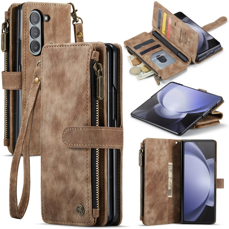 CaseMe C30 Custodia per telefono multifunzionale in pelle, For Samsung Galaxy Z Fold6 5G, For Samsung Galaxy Z Fold5, For Samsung Galaxy Z Fold4 5G