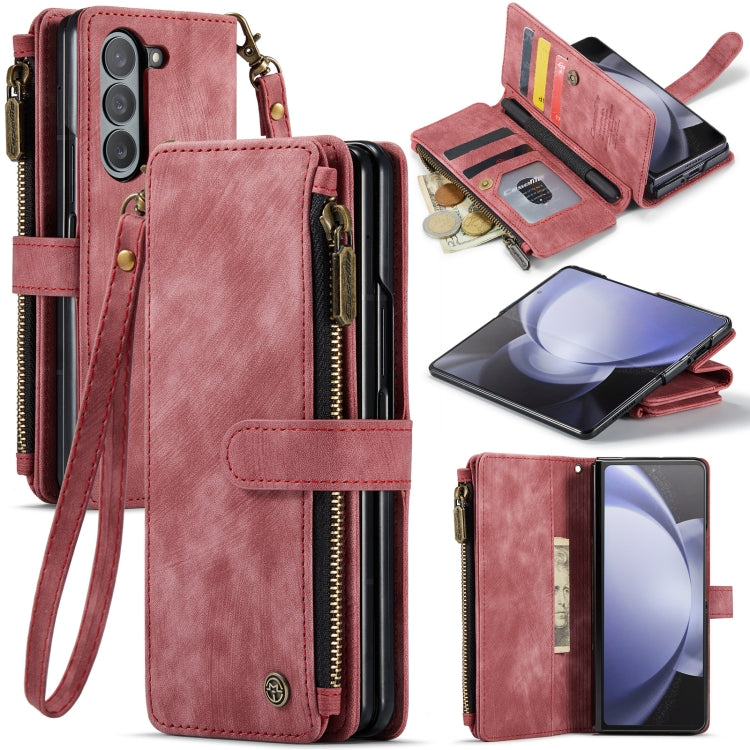 CaseMe C30 Custodia per telefono multifunzionale in pelle, For Samsung Galaxy Z Fold6 5G, For Samsung Galaxy Z Fold5, For Samsung Galaxy Z Fold4 5G