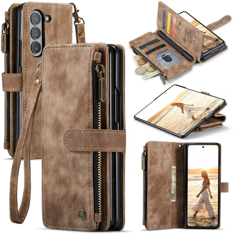 CaseMe C30 Custodia per telefono multifunzionale in pelle, For Samsung Galaxy Z Fold6 5G, For Samsung Galaxy Z Fold5, For Samsung Galaxy Z Fold4 5G