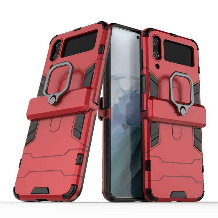 Custodia protettiva antiurto per PC + TPU con supporto per anello magnetico, For Samsung Galaxy Z Flip4