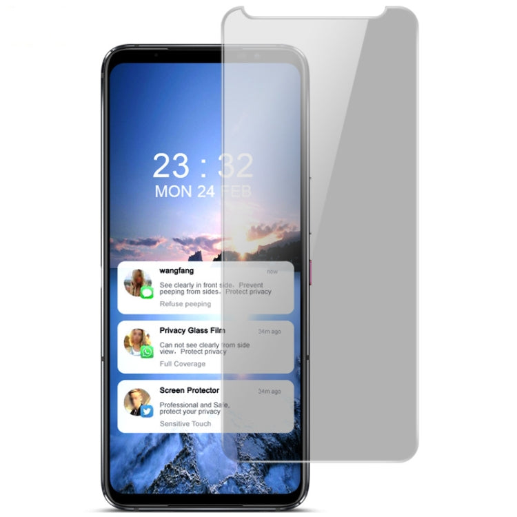 Pellicola protettiva in vetro temperato anti-spia IMAK HD, For Asus ROG Phone 6/ROG Phone 6 Pro