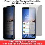 Pellicola protettiva in vetro temperato anti-spia IMAK HD, For Asus ROG Phone 6/ROG Phone 6 Pro