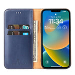 Fierre Shann PU Custodia per telefono in vera pelle con texture in pelle, For iPhone 14, For iPhone 14 Plus, For iPhone 14 Pro, For iPhone 14 Pro Max