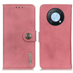 KHAZNEH Custodia per telefono in pelle a conchiglia orizzontale con trama in pelle bovina, For Huawei Nova Y90/Enjoy 50 Pro