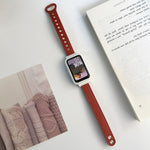 Cinturino in pelle con doppio rivetto, For Xiaomi Mi Band 7 Pro