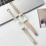 Cinturino in pelle con doppio rivetto, For Xiaomi Mi Band 7 Pro