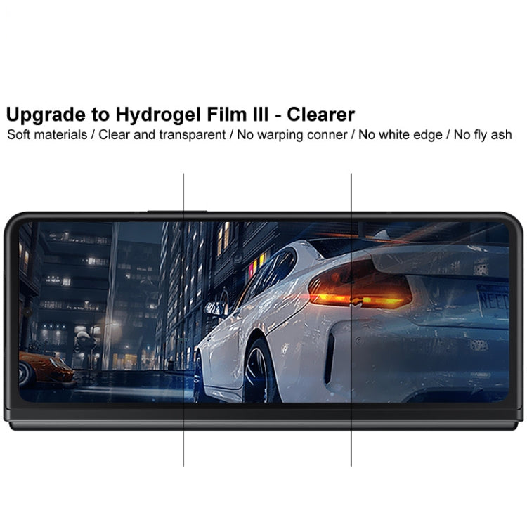1 Imposta il film idrogel a schermo intero curvo IMAK (schermo esterno + retro + schermo interno), For Samsung Galaxy Z Fold4 5G