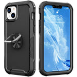 Custodia per telefono con supporto ad anello 3 in 1, For iPhone 14, For iPhone 14 Plus, For iPhone 14 Pro, For iPhone 14 Pro Max