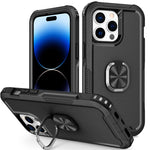 Custodia per telefono con supporto ad anello 3 in 1, For iPhone 14, For iPhone 14 Plus, For iPhone 14 Pro, For iPhone 14 Pro Max