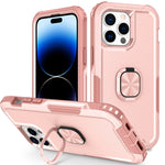 Custodia per telefono con supporto ad anello 3 in 1, For iPhone 14, For iPhone 14 Plus, For iPhone 14 Pro, For iPhone 14 Pro Max