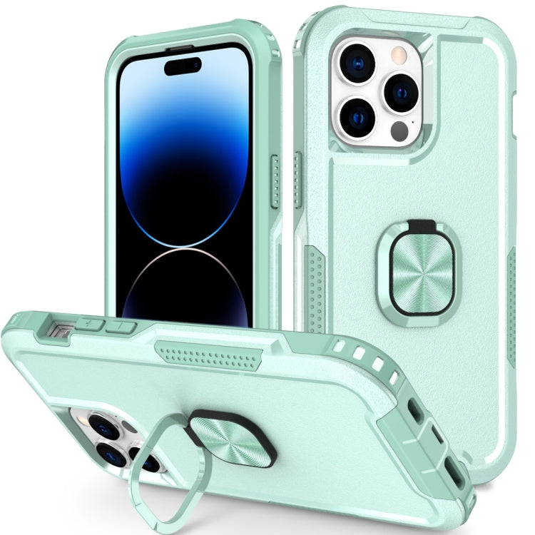 Custodia per telefono con supporto ad anello 3 in 1, For iPhone 14, For iPhone 14 Plus, For iPhone 14 Pro, For iPhone 14 Pro Max