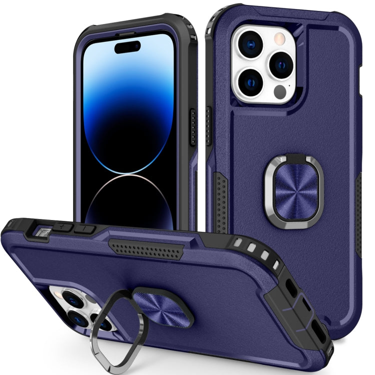 Custodia per telefono con supporto ad anello 3 in 1, For iPhone 14, For iPhone 14 Plus, For iPhone 14 Pro, For iPhone 14 Pro Max