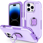 Custodia per telefono con supporto ad anello 3 in 1, For iPhone 14, For iPhone 14 Plus, For iPhone 14 Pro, For iPhone 14 Pro Max