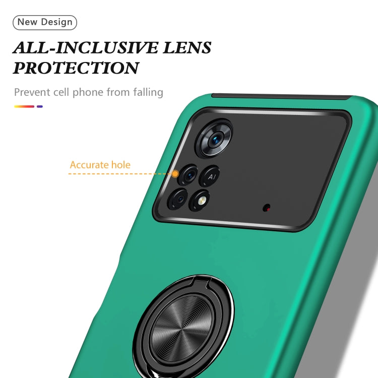 Custodia per telefono magnetica antiurto PC + TPU con supporto per anello invisibile, For Motorola Moto G Stylus 2022, For Motorola Moto G Stylus 5G 2022, For Xiaomi Redmi Note 11 Global, For Xiaomi Poco X4 Pro 5G