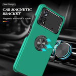 Custodia per telefono magnetica antiurto PC + TPU con supporto per anello invisibile, For Motorola Moto G Stylus 2022, For Motorola Moto G Stylus 5G 2022, For Xiaomi Redmi Note 11 Global, For Xiaomi Poco X4 Pro 5G
