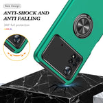 Custodia per telefono magnetica antiurto PC + TPU con supporto per anello invisibile, For Motorola Moto G Stylus 2022, For Motorola Moto G Stylus 5G 2022, For Xiaomi Redmi Note 11 Global, For Xiaomi Poco X4 Pro 5G