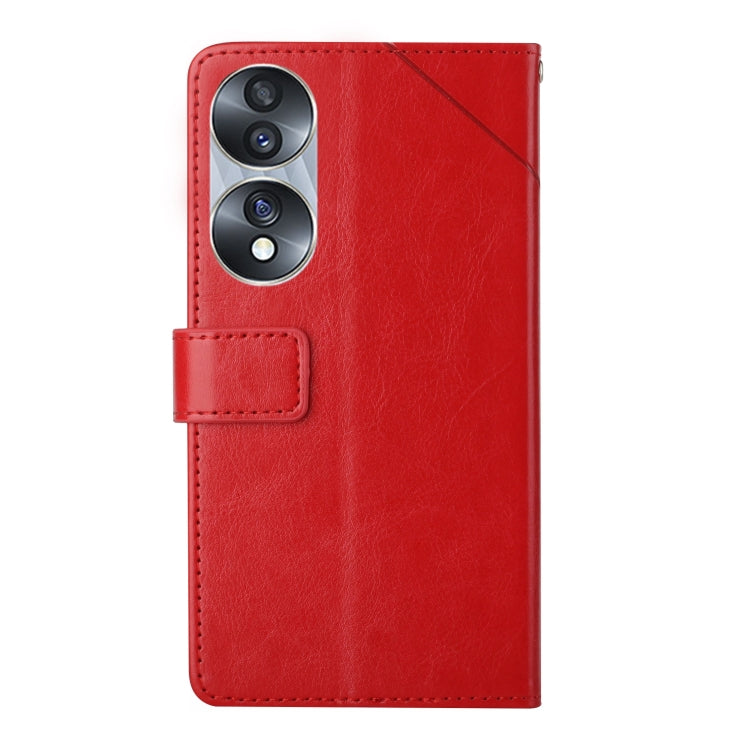 HT01 Cassa del telefono di cuoio di vibrazione del modello a forma di Y, For Honor 70, For Realme GT Neo2, For Realme GT Neo 3