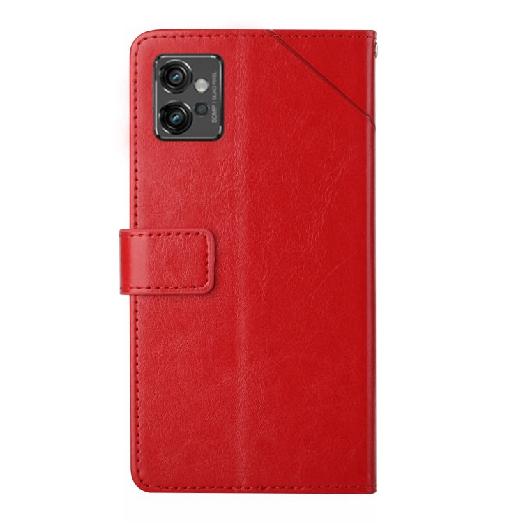 HT01 Cassa del telefono di cuoio di vibrazione del modello a forma di Y, For Motorola Moto G32, For Nothing Phone 1, For OPPO A57 4G/A77 4G/Realme Narzo 50 5G/Realme V23, For Xiaomi Poco C40
