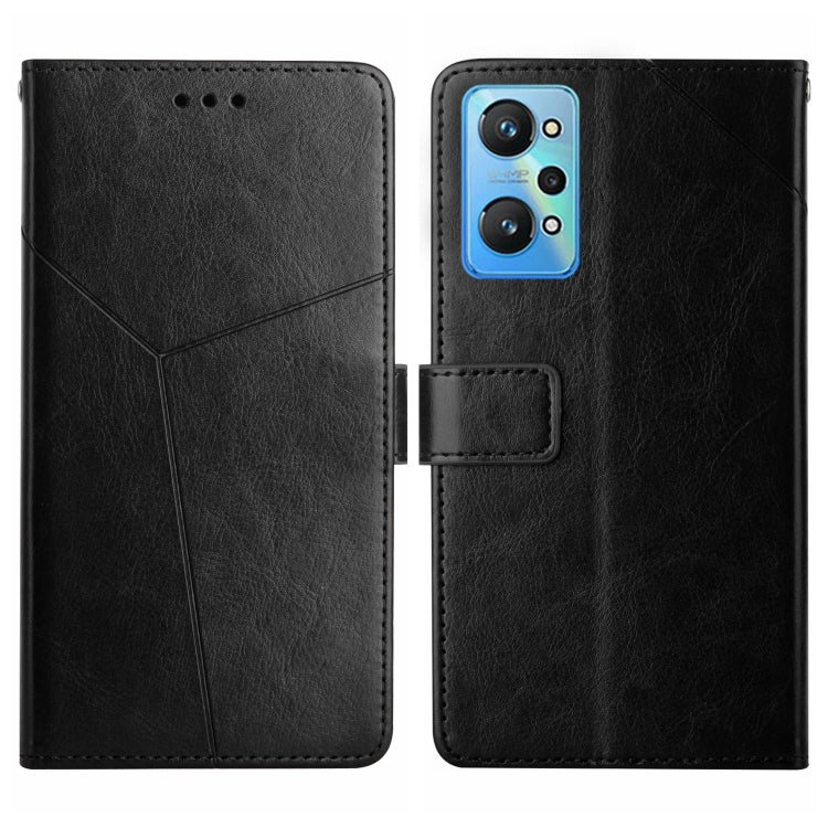 HT01 Cassa del telefono di cuoio di vibrazione del modello a forma di Y, For Honor 70, For Realme GT Neo2, For Realme GT Neo 3