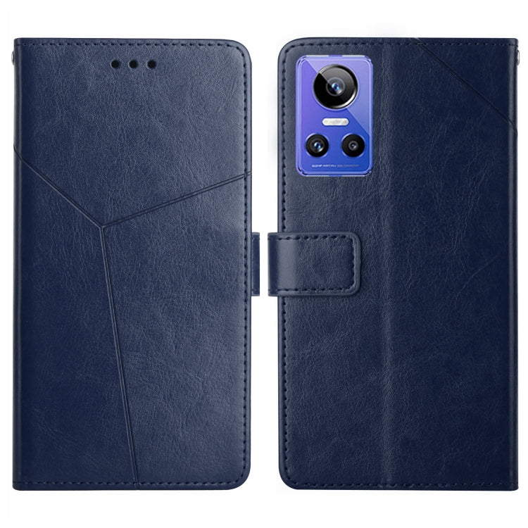 HT01 Cassa del telefono di cuoio di vibrazione del modello a forma di Y, For Honor 70, For Realme GT Neo2, For Realme GT Neo 3