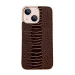Custodia per telefono galvanica nano serie Pinshang in vera pelle, For iPhone 14, For iPhone 14 Plus, For iPhone 14 Pro, For iPhone 14 Pro Max, For iPhone 13, For iPhone 13 Pro