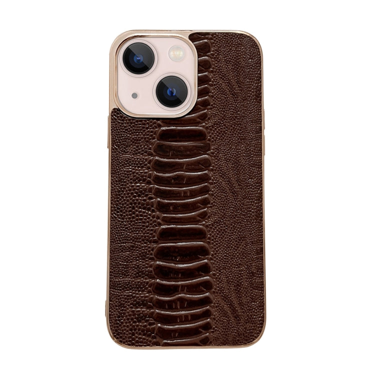 Custodia per telefono galvanica nano serie Pinshang in vera pelle, For iPhone 14, For iPhone 14 Plus, For iPhone 14 Pro, For iPhone 14 Pro Max, For iPhone 13, For iPhone 13 Pro