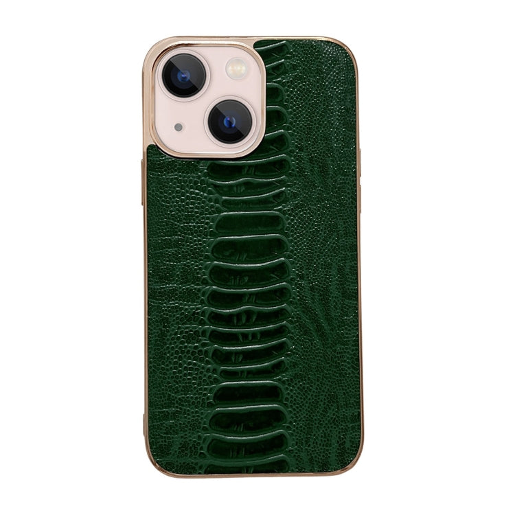 Custodia per telefono galvanica nano serie Pinshang in vera pelle, For iPhone 14, For iPhone 14 Plus, For iPhone 14 Pro, For iPhone 14 Pro Max, For iPhone 13, For iPhone 13 Pro