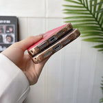 Custodia per telefono galvanica nano serie Pinshang in vera pelle, For iPhone 14, For iPhone 14 Plus, For iPhone 14 Pro, For iPhone 14 Pro Max, For iPhone 13, For iPhone 13 Pro
