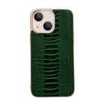 Custodia per telefono galvanica nano serie Pinshang in vera pelle, For iPhone 14, For iPhone 14 Plus, For iPhone 14 Pro, For iPhone 14 Pro Max, For iPhone 13, For iPhone 13 Pro