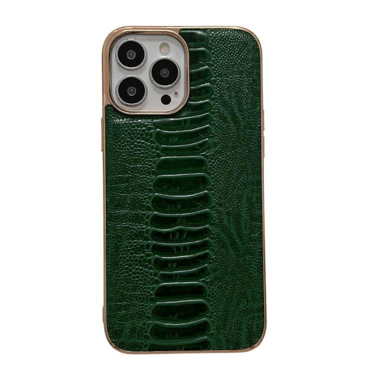 Custodia per telefono galvanica nano serie Pinshang in vera pelle, For iPhone 14, For iPhone 14 Plus, For iPhone 14 Pro, For iPhone 14 Pro Max, For iPhone 13, For iPhone 13 Pro