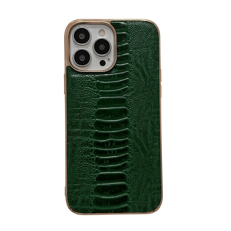 Custodia per telefono galvanica nano serie Pinshang in vera pelle, For iPhone 14, For iPhone 14 Plus, For iPhone 14 Pro, For iPhone 14 Pro Max, For iPhone 13, For iPhone 13 Pro