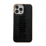 Custodia per telefono galvanica nano serie Pinshang in vera pelle, For iPhone 14, For iPhone 14 Plus, For iPhone 14 Pro, For iPhone 14 Pro Max, For iPhone 13, For iPhone 13 Pro