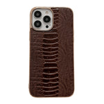 Custodia per telefono galvanica nano serie Pinshang in vera pelle, For iPhone 14, For iPhone 14 Plus, For iPhone 14 Pro, For iPhone 14 Pro Max, For iPhone 13, For iPhone 13 Pro