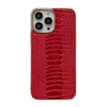 Custodia per telefono galvanica nano serie Pinshang in vera pelle, For iPhone 13 Pro Max
