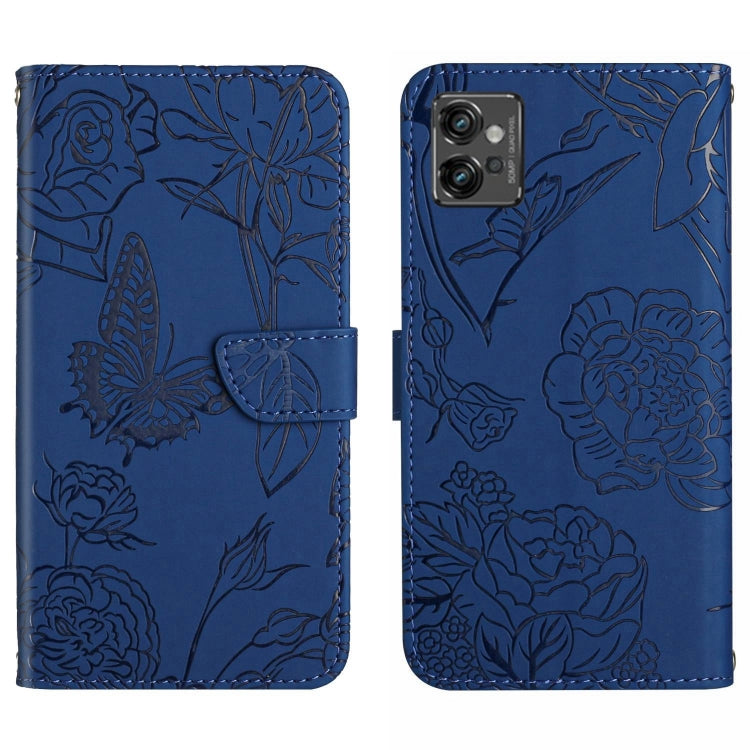 HT03 Cassa del telefono di cuoio di vibrazione impressa farfalla di sensibilità della pelle, For Motorola Moto G32, For Nothing Phone 1, For OPPO A57 4G/A77 4G/Realme Narzo 50 5G/Realme V23, For Xiaomi Poco C40