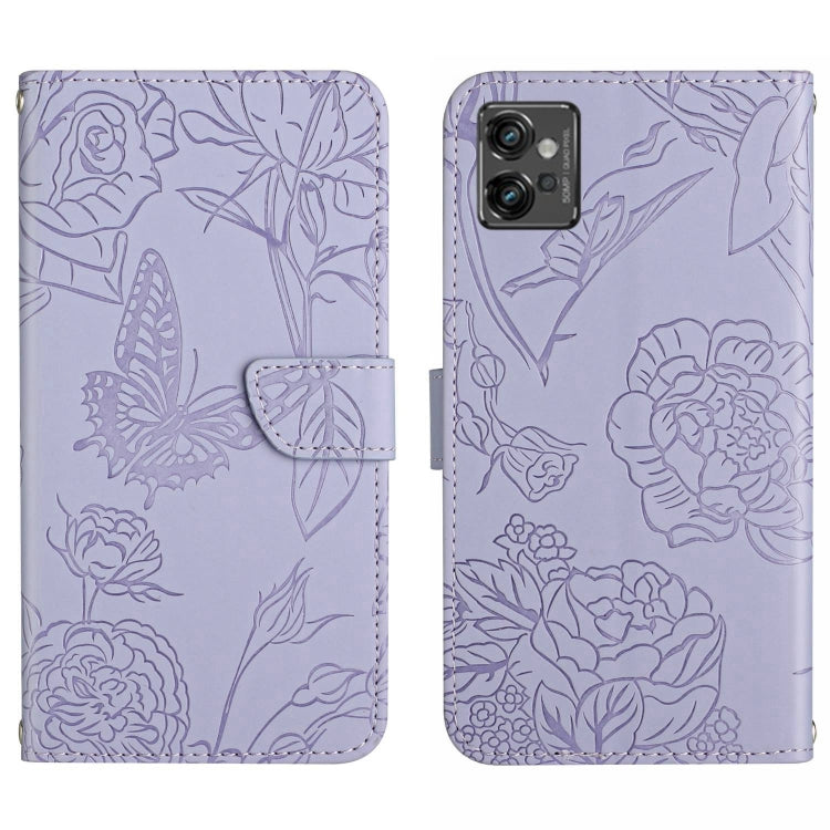 HT03 Cassa del telefono di cuoio di vibrazione impressa farfalla di sensibilità della pelle, For Motorola Moto G32, For Nothing Phone 1, For OPPO A57 4G/A77 4G/Realme Narzo 50 5G/Realme V23, For Xiaomi Poco C40