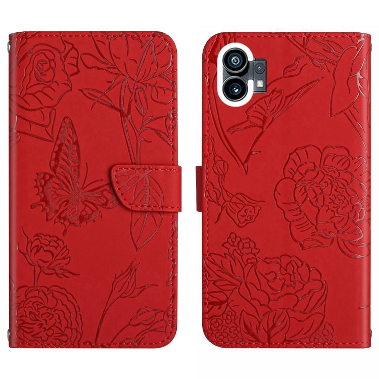 HT03 Cassa del telefono di cuoio di vibrazione impressa farfalla di sensibilità della pelle, For Motorola Moto G32, For Nothing Phone 1, For OPPO A57 4G/A77 4G/Realme Narzo 50 5G/Realme V23, For Xiaomi Poco C40