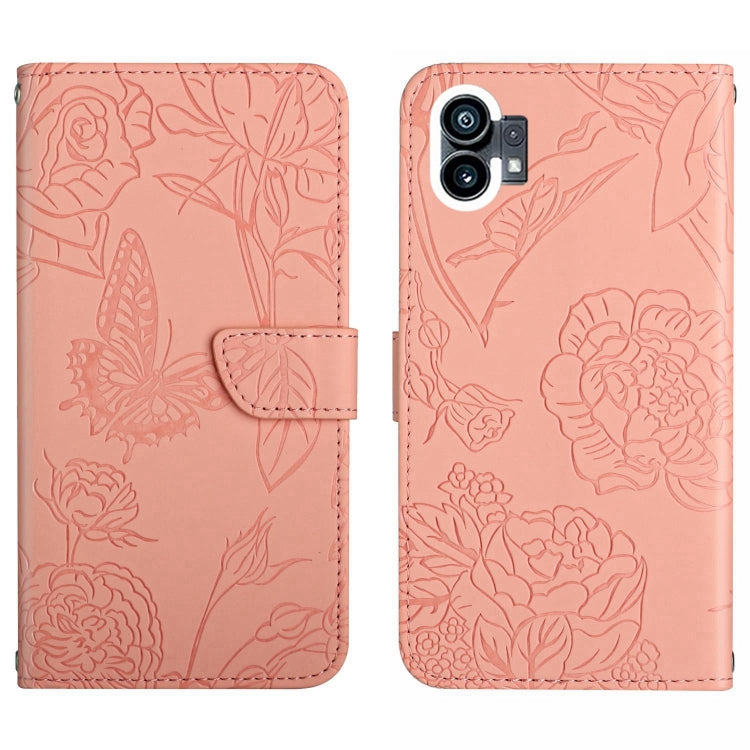 HT03 Cassa del telefono di cuoio di vibrazione impressa farfalla di sensibilità della pelle, For Motorola Moto G32, For Nothing Phone 1, For OPPO A57 4G/A77 4G/Realme Narzo 50 5G/Realme V23, For Xiaomi Poco C40