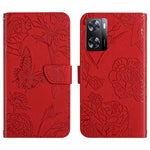 HT03 Cassa del telefono di cuoio di vibrazione impressa farfalla di sensibilità della pelle, For Motorola Moto G32, For Nothing Phone 1, For OPPO A57 4G/A77 4G/Realme Narzo 50 5G/Realme V23, For Xiaomi Poco C40