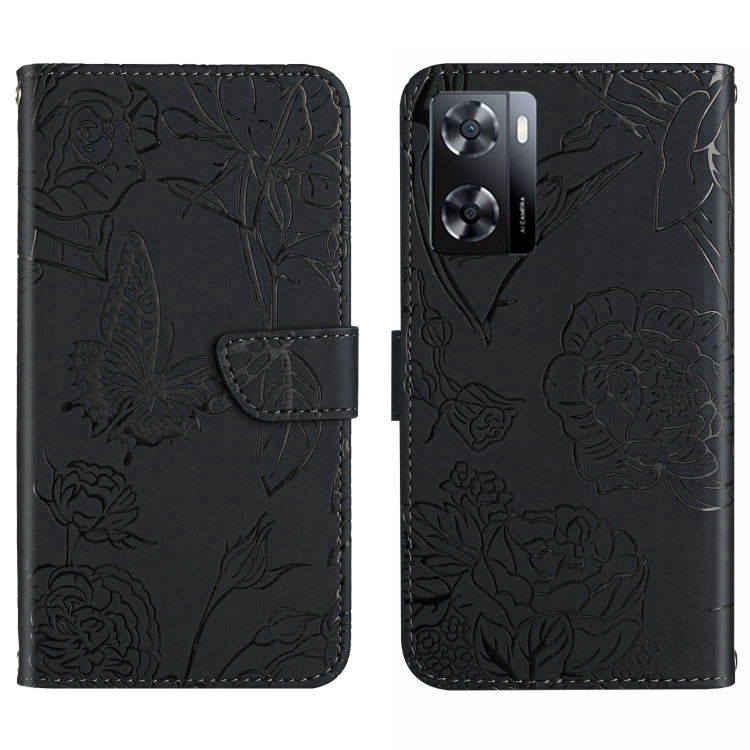 HT03 Cassa del telefono di cuoio di vibrazione impressa farfalla di sensibilità della pelle, For Motorola Moto G32, For Nothing Phone 1, For OPPO A57 4G/A77 4G/Realme Narzo 50 5G/Realme V23, For Xiaomi Poco C40