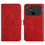 HT03 Cassa del telefono di cuoio di vibrazione impressa farfalla di sensibilità della pelle, For Motorola Moto G32, For Nothing Phone 1, For OPPO A57 4G/A77 4G/Realme Narzo 50 5G/Realme V23, For Xiaomi Poco C40