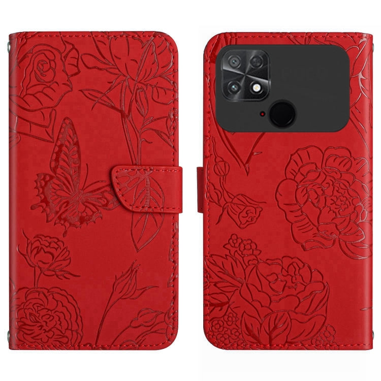HT03 Cassa del telefono di cuoio di vibrazione impressa farfalla di sensibilità della pelle, For Motorola Moto G32, For Nothing Phone 1, For OPPO A57 4G/A77 4G/Realme Narzo 50 5G/Realme V23, For Xiaomi Poco C40
