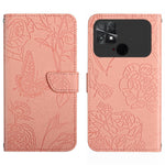 HT03 Cassa del telefono di cuoio di vibrazione impressa farfalla di sensibilità della pelle, For Motorola Moto G32, For Nothing Phone 1, For OPPO A57 4G/A77 4G/Realme Narzo 50 5G/Realme V23, For Xiaomi Poco C40