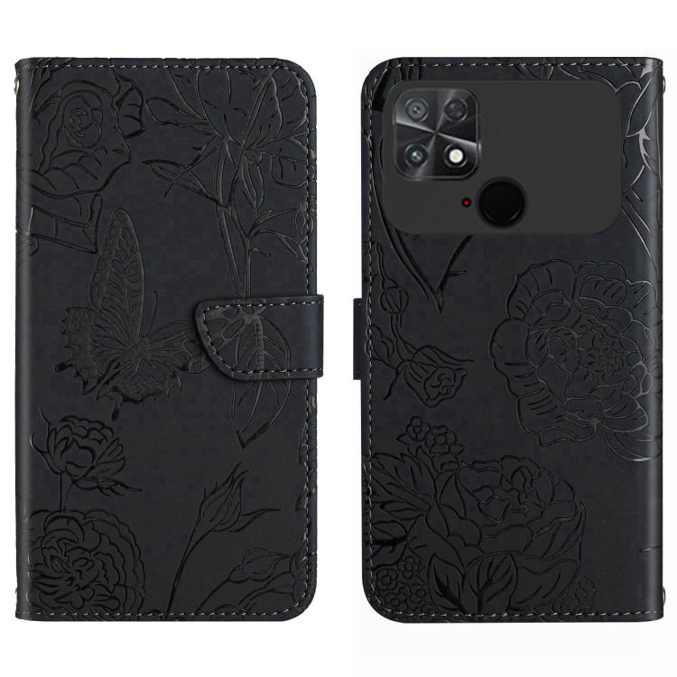 HT03 Cassa del telefono di cuoio di vibrazione impressa farfalla di sensibilità della pelle, For Motorola Moto G32, For Nothing Phone 1, For OPPO A57 4G/A77 4G/Realme Narzo 50 5G/Realme V23, For Xiaomi Poco C40