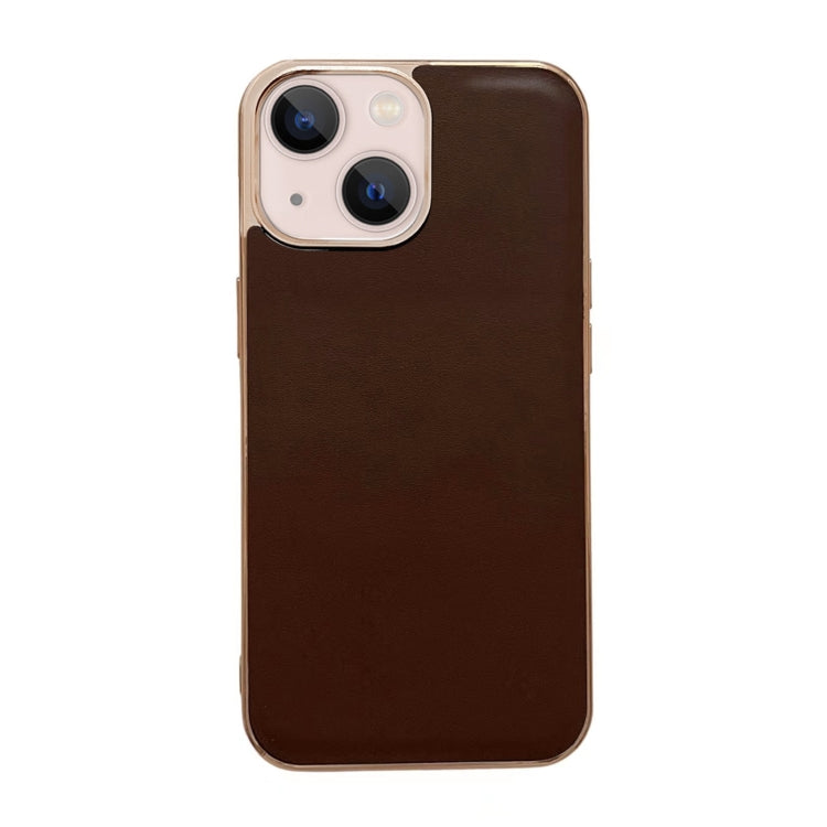 Custodia per telefono galvanica nano serie Xiaoya in vera pelle, For iPhone 14, For iPhone 14 Plus, For iPhone 14 Pro, For iPhone 14 Pro Max, For iPhone 13, For iPhone 13 Pro
