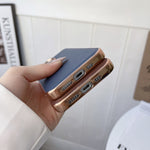Custodia per telefono galvanica nano serie Xiaoya in vera pelle, For iPhone 14, For iPhone 14 Plus, For iPhone 14 Pro, For iPhone 14 Pro Max, For iPhone 13, For iPhone 13 Pro