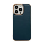 Custodia per telefono galvanica nano serie Xiaoya in vera pelle, For iPhone 14, For iPhone 14 Plus, For iPhone 14 Pro, For iPhone 14 Pro Max, For iPhone 13, For iPhone 13 Pro