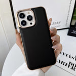 Custodia per telefono galvanica nano serie Xiaoya in vera pelle, For iPhone 13 Pro Max