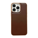 Custodia per telefono galvanica nano serie Xiaoya in vera pelle, For iPhone 13 Pro Max