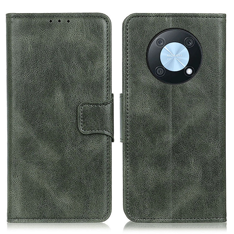 Custodia per telefono in pelle a vibrazione orizzontale con texture cavallo pazzo Mirren, For Huawei Nova Y90/Enjoy 50 Pro